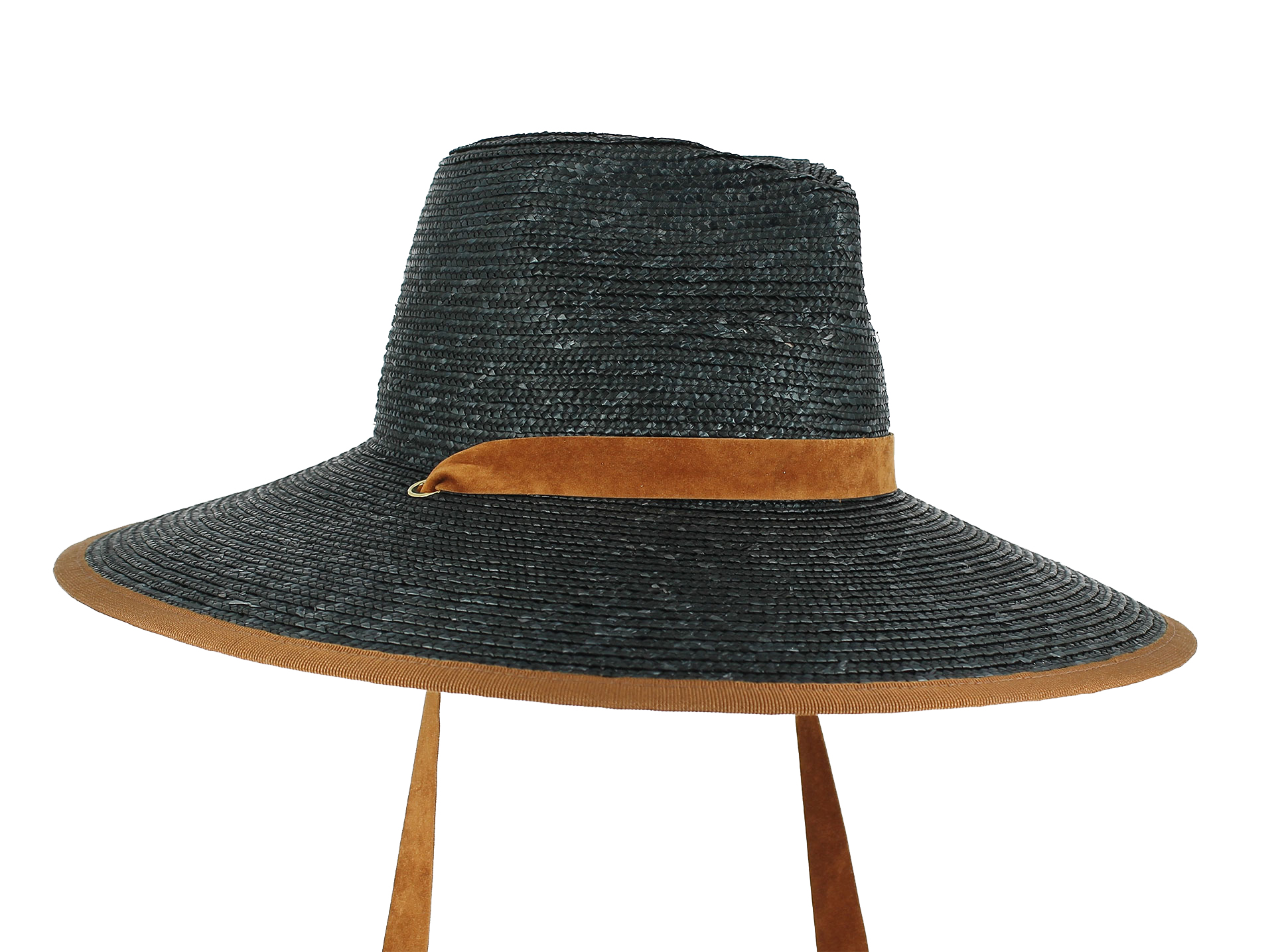 cappello_bella_rancher_black_donna_paglia_vista_laterale